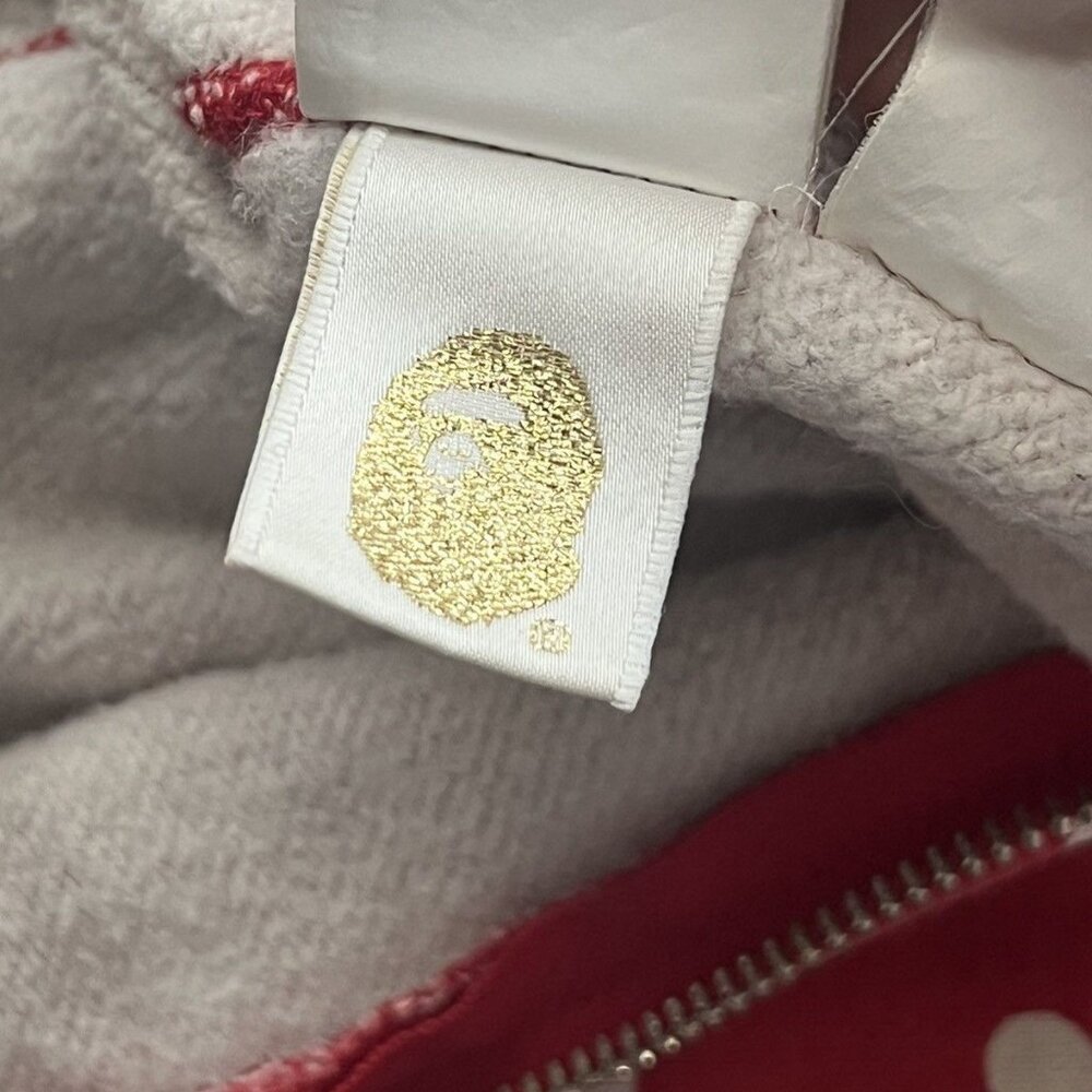 OG BAPE RED POLKA DOT SHARK ZIP UP - Picture 11 of 11